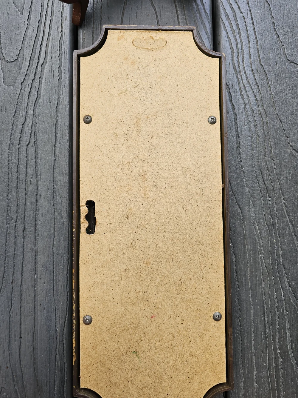Vintage Mid-Century Faux Bamboo Resin Accent Mirror - Homco Style